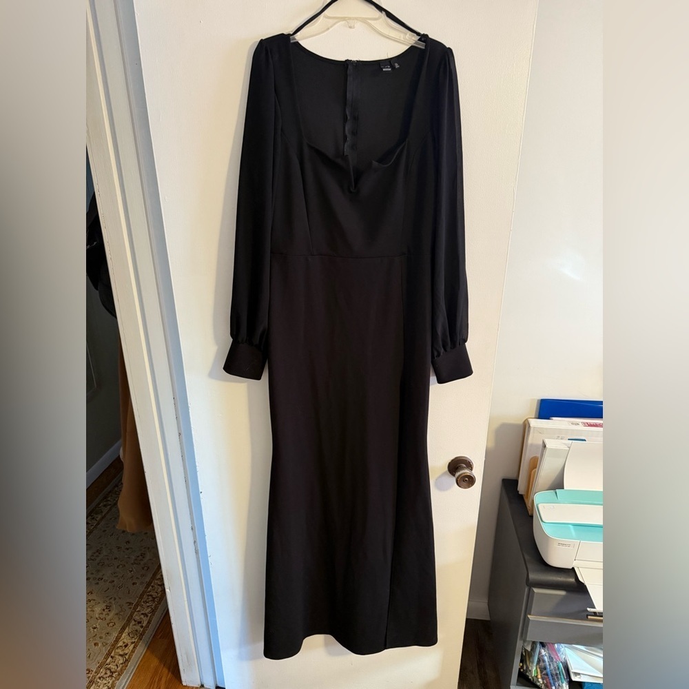 Windsor Black Long Sleeve Dress